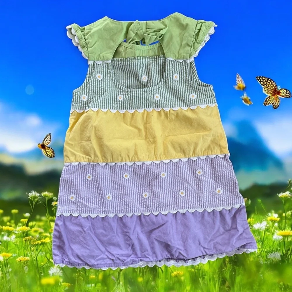 Gymboree Patch Embroidered Flower Dress